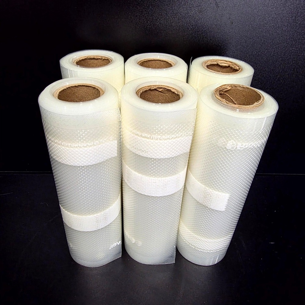 FoodSaver Vacuum Sealer Rolls 6 Pack 6 Inch x 10 Feet Clear Heat Seal Storage